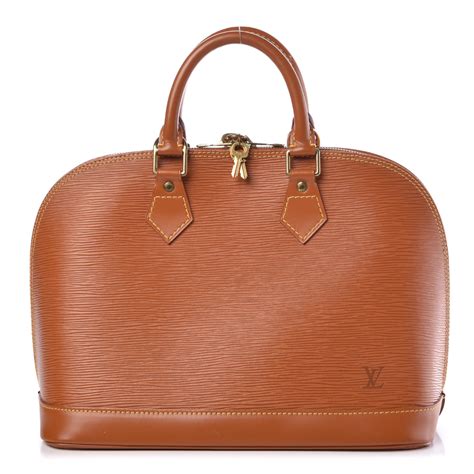 louis vuitton alma epi gold hardware|louis vuitton leather.